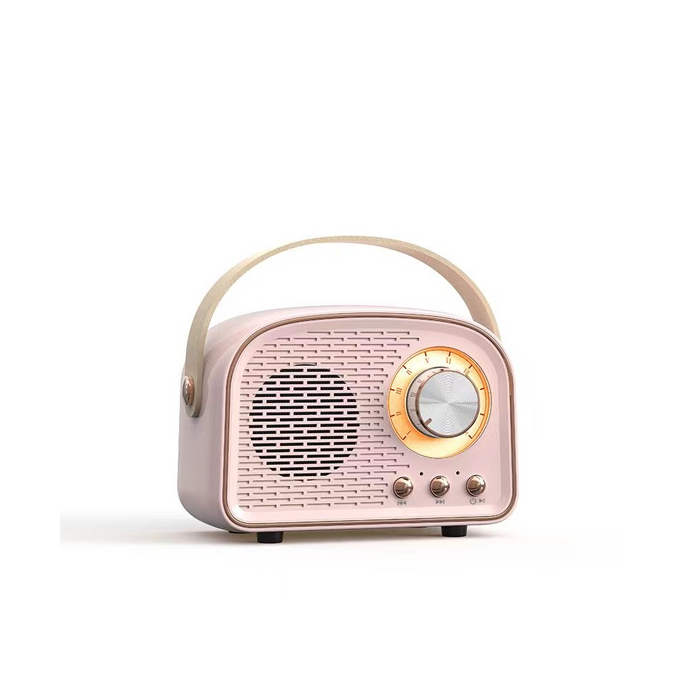 Retro Mini Wireless Speaker pink