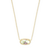 Kendra Scott Elisa Gold Pendant Necklace in Dichroic Glass