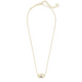 Kendra Scott Elisa Gold Pendant Necklace in Dichroic Glass
