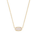 Kendra Scott Elisa Gold Pendant Necklace in Iridescent Drusy