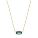 Kendra Scott Elisa Gold Pendant Necklace in London Blue
