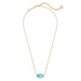 Kendra Scott Elisa Gold Pendant Necklace in Turquoise Magnesite