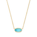 Kendra Scott Elisa Gold Pendant Necklace in Turquoise Magnesite