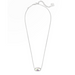 Kendra Scott Elisa Silver Pendant Necklace in Dichroic Glass