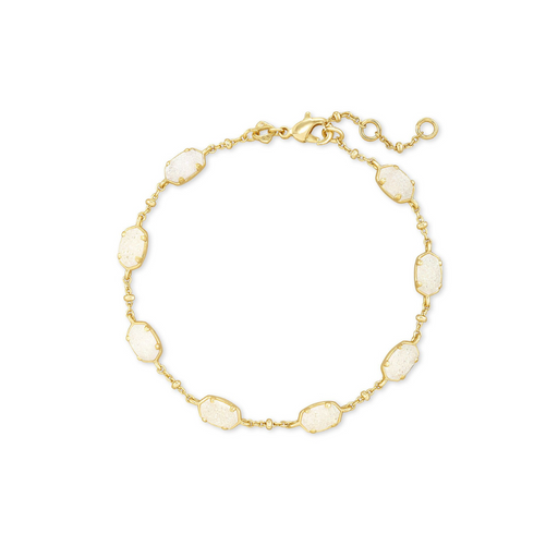 Kendra Scott Emilie Gold Link Bracelet in Iridescent Drusy