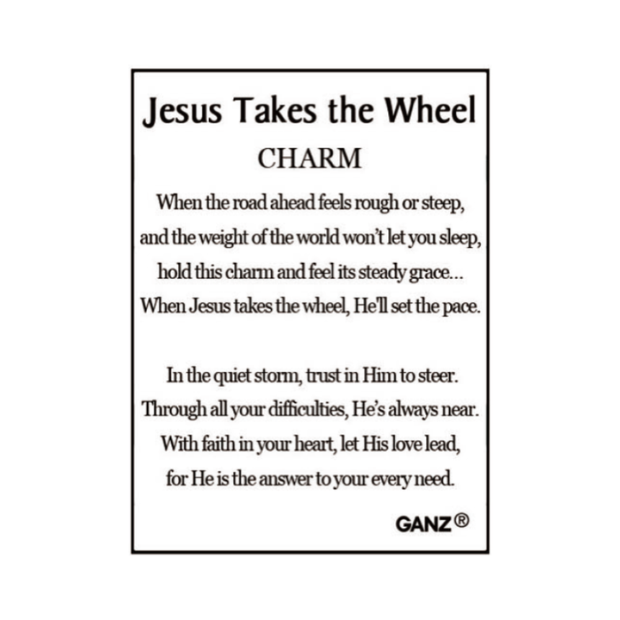 Jesus Takes the Wheel Charm