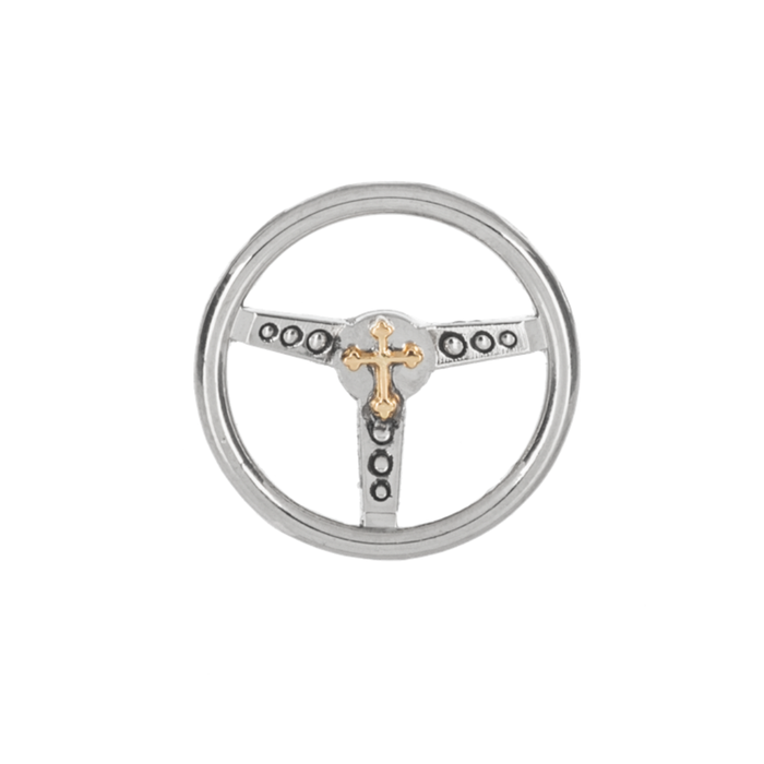 Jesus Takes the Wheel Charm