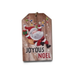 Joyous Noel Santa Gift Tag Ornament