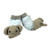 Elephant Crochet Rattle Toe Socks