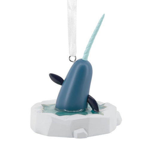 Narwhal ornament on a white background