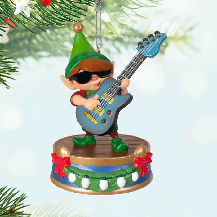 North Pole Tree Trimmers Band Collection Gil On Guitar 2024 Musical Ornament With Light