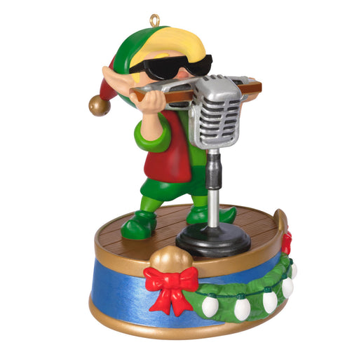 North Pole Tree Trimmers Band Collection Hank On Harmonica 2024 Musical Ornament With Light