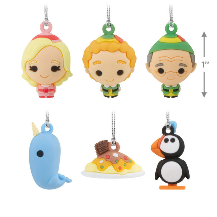 Mini Elf Shatterproof Hallmark Ornaments, Set of 6
