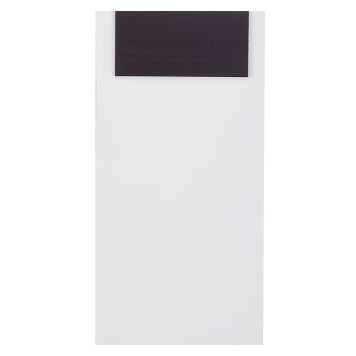 White envelope with a purple window on a white background