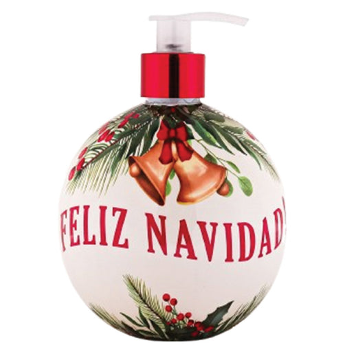 Simple Pleasures Feliz Navidad Bottle with Balsom Fir Liquid Soap