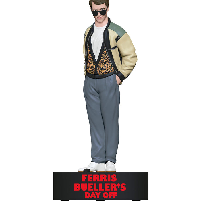 Figure of a character from 'Ferris Bueller's Day Off' wearing a stylish outfit with a white background.