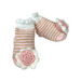 Flower Crochet Rattle Toe Socks