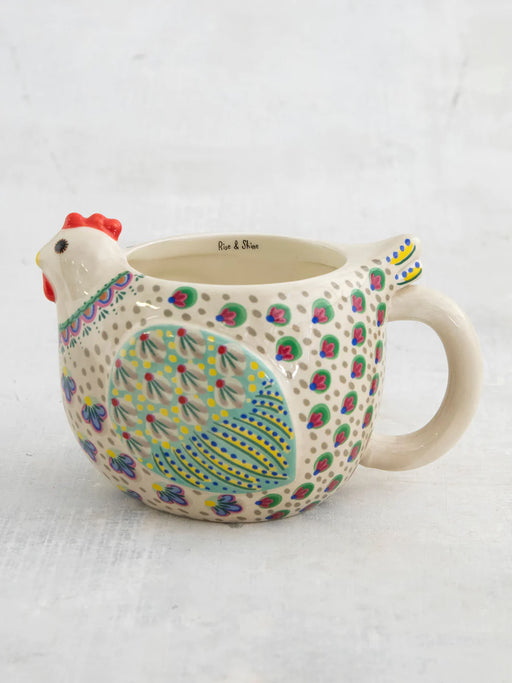 Penny The Chicken Folk Art Coffee Mug