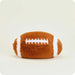 Plush football toy on a white background
