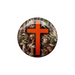 Forest Camo Cross Tap To Pray™ Prayer Tag Sticker