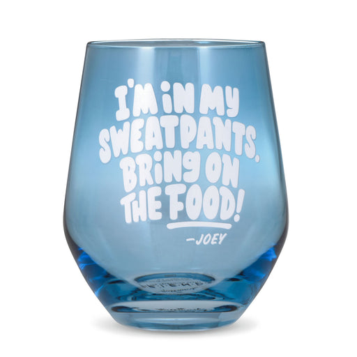 Friends Bring On the Food Stemless Wine Glass