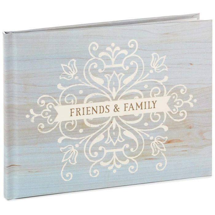 Friends & Family Scroll Design Guest Book