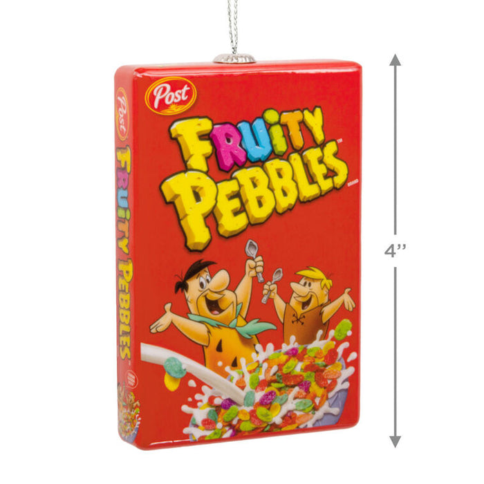 Post Flintstones Fruity Pebbles Cereal Shatterproof Hallmark Ornament