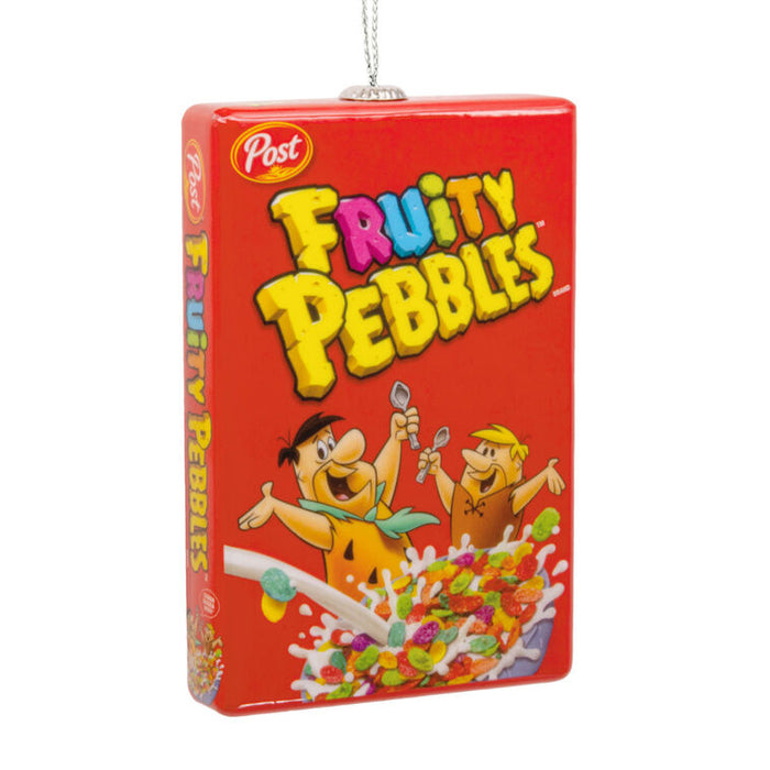 Post Flintstones Fruity Pebbles Cereal Shatterproof Hallmark Ornament
