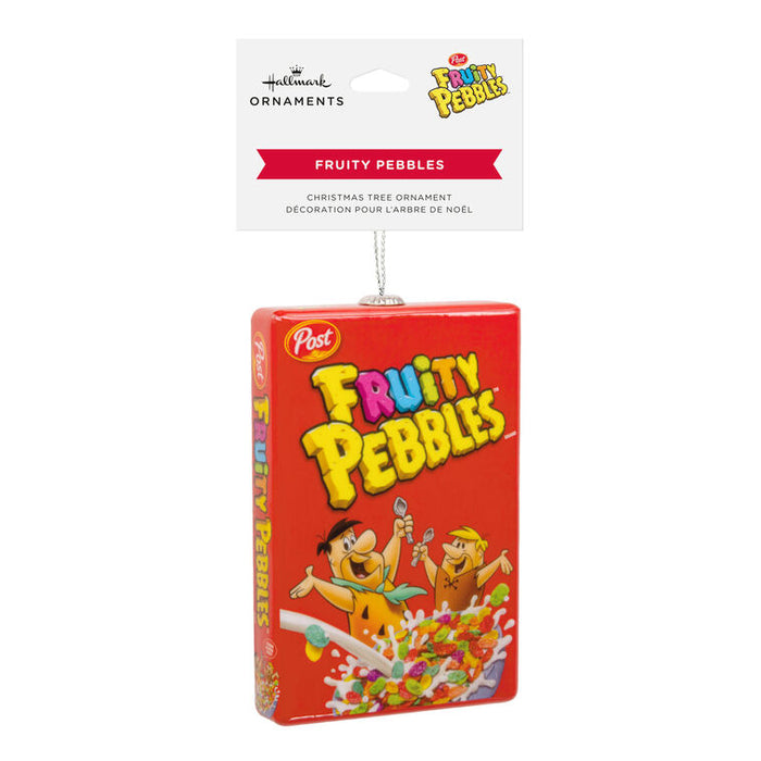 Post Flintstones Fruity Pebbles Cereal Shatterproof Hallmark Ornament