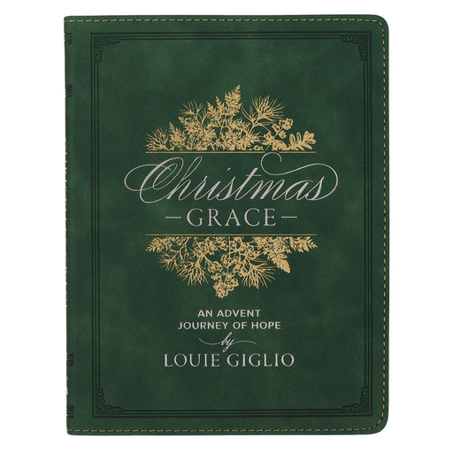 Christmas Grace Green Faux Leather Advent Devotional