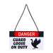 Giddy the Goose Hanging Sign, Guard Goose On Duty