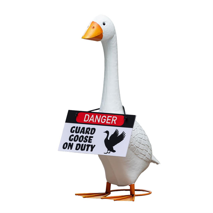 Giddy the Goose Hanging Sign, Guard Goose On Duty