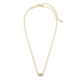Kendra Scott Grayson Gold Pendant Necklace in White Crystal
