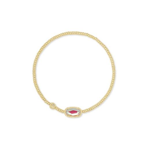 Kendra Scott Grayson Gold Stretch Bracelet in Dichroic Glass