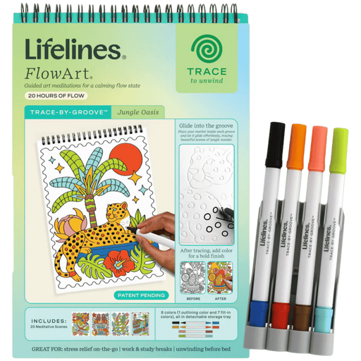 FlowArt® Trace-By-Groove Jungle Oasis