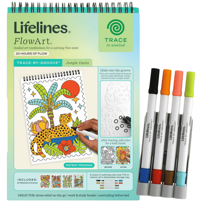 FlowArt® Trace-By-Groove Jungle Oasis