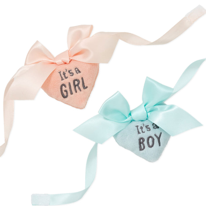 Gender Reveal Teddy Bear Plush With Ribbons