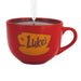 Red mug ORNAMENT with 'Luke's' logo on a white background