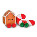 Better Together Gingerbread House and Candy Cane Magnetic Plush Pair