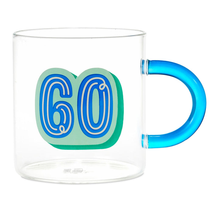 Glass 60th Birthday Mug