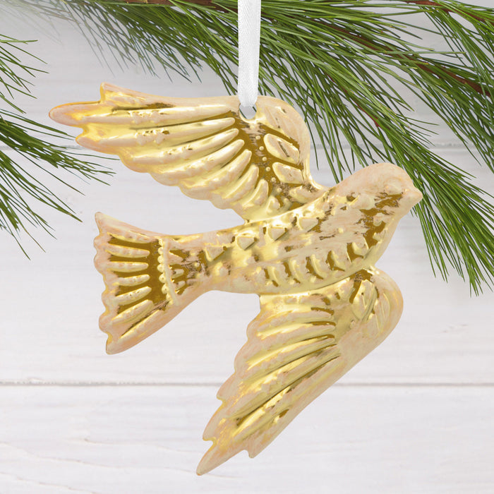 Signature Gold Dove Hallmark Ornament