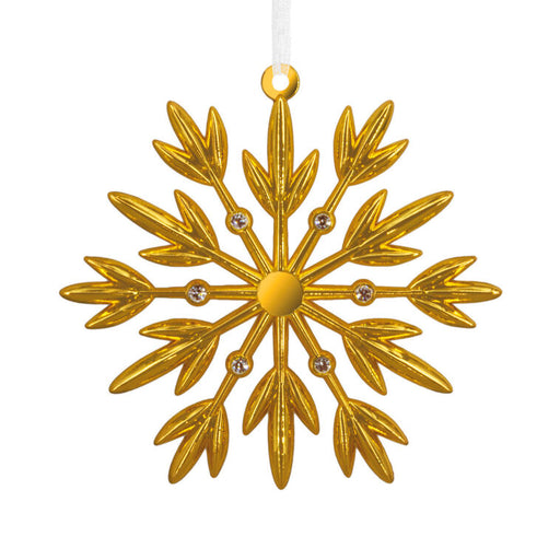 Gold Snowflake Metal Hallmark Ornament