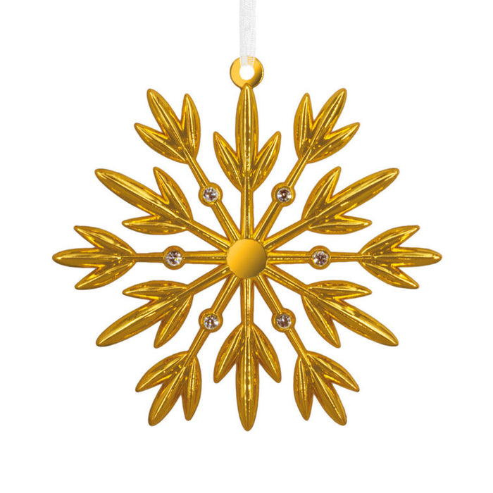 Gold Snowflake Metal Hallmark Ornament