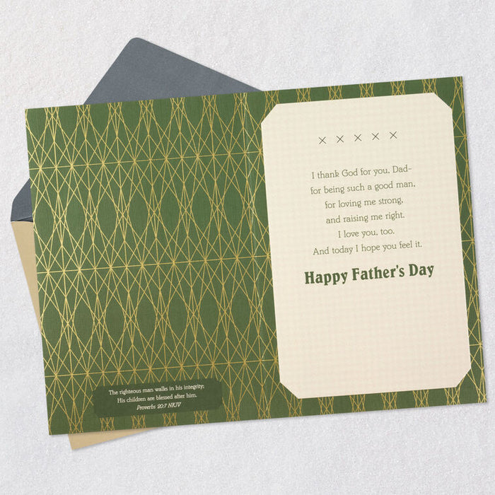 You're a Good Man Religious Father's Day Card for Dad