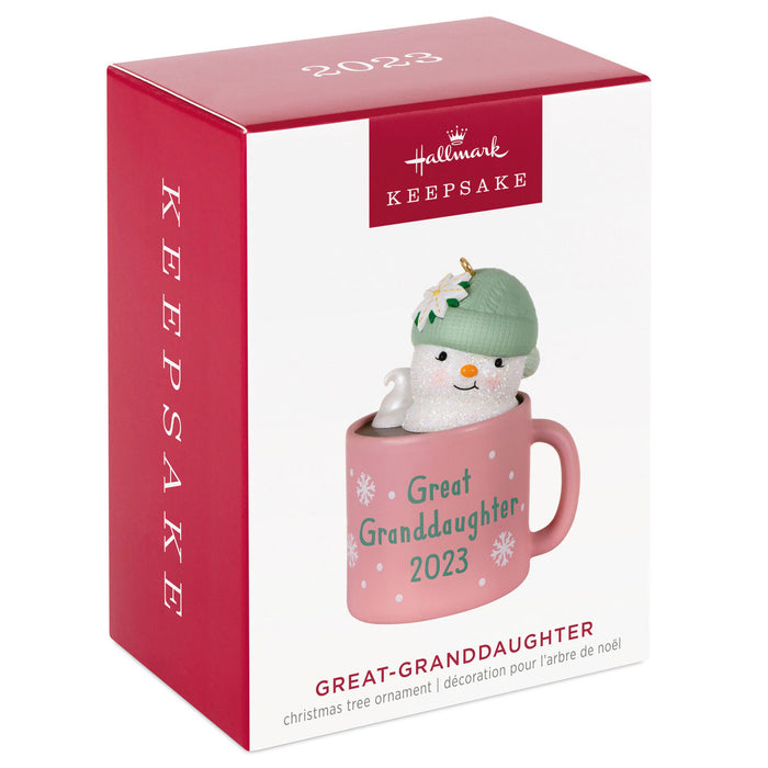 Great-Granddaughter Hot Cocoa Mug 2023 Ornament
