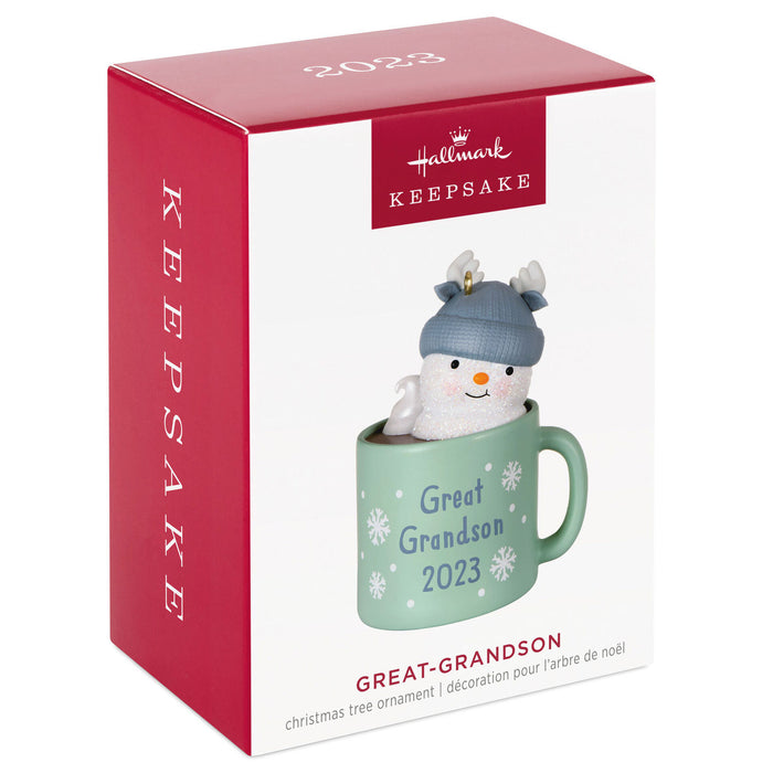 Great-Grandson Hot Cocoa Mug 2023 Ornament