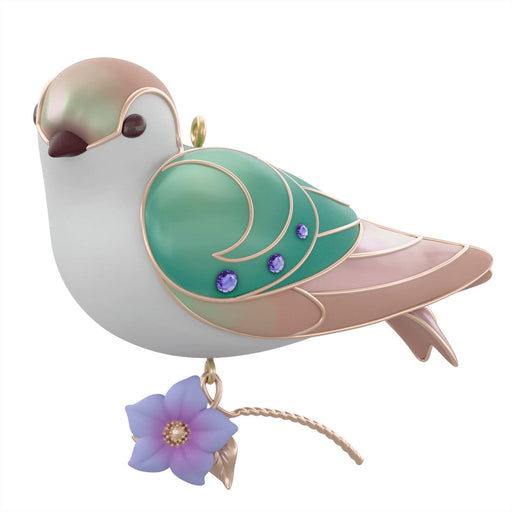 The Beauty of Birds Lady Violet-Green Swallow 2024 Ornament