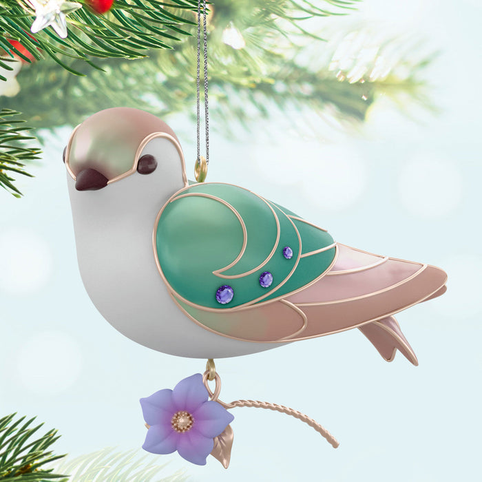 The Beauty of Birds Lady Violet-Green Swallow Limited Quantity 2024 Ornament