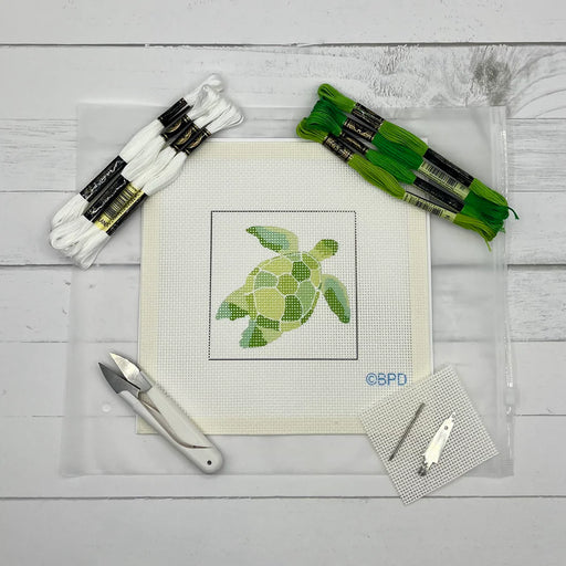 Green Turtle Needlepoint Kit