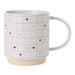 Love Grid Pattern Mug